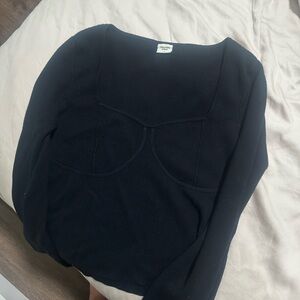 Abercrombie & Fitch Black Long Sleeve Top